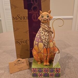 Jim Shore "Checkers" Cat Figurine ORIGINAL BOX*